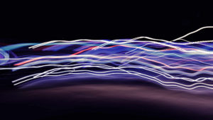 Lysstråler, lang eksponering