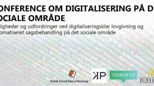 Bannergrafik konference om digitalisering på det sociale område